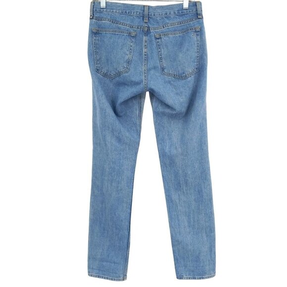 Rag & Bone Boyfriend Jeans In Potassium Wash Women's 25 Mid Rise Relaxed Fit - Picture 2 of 12